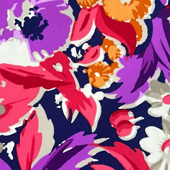 J McLaughlin Halle Reversible Scuba Skirt Sz XS Floral Preppy Resort Bloomcore - Picture 5 of 9